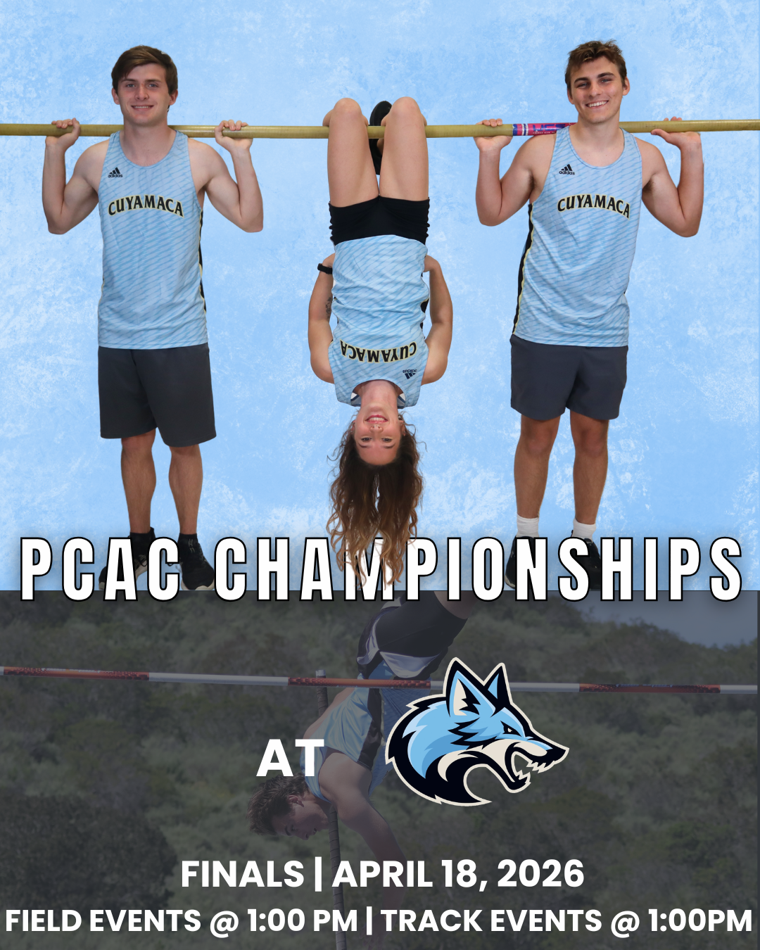 Cuyamaca Coyotes Set to Host 2026 PCAC Track & Field FINALS Championships