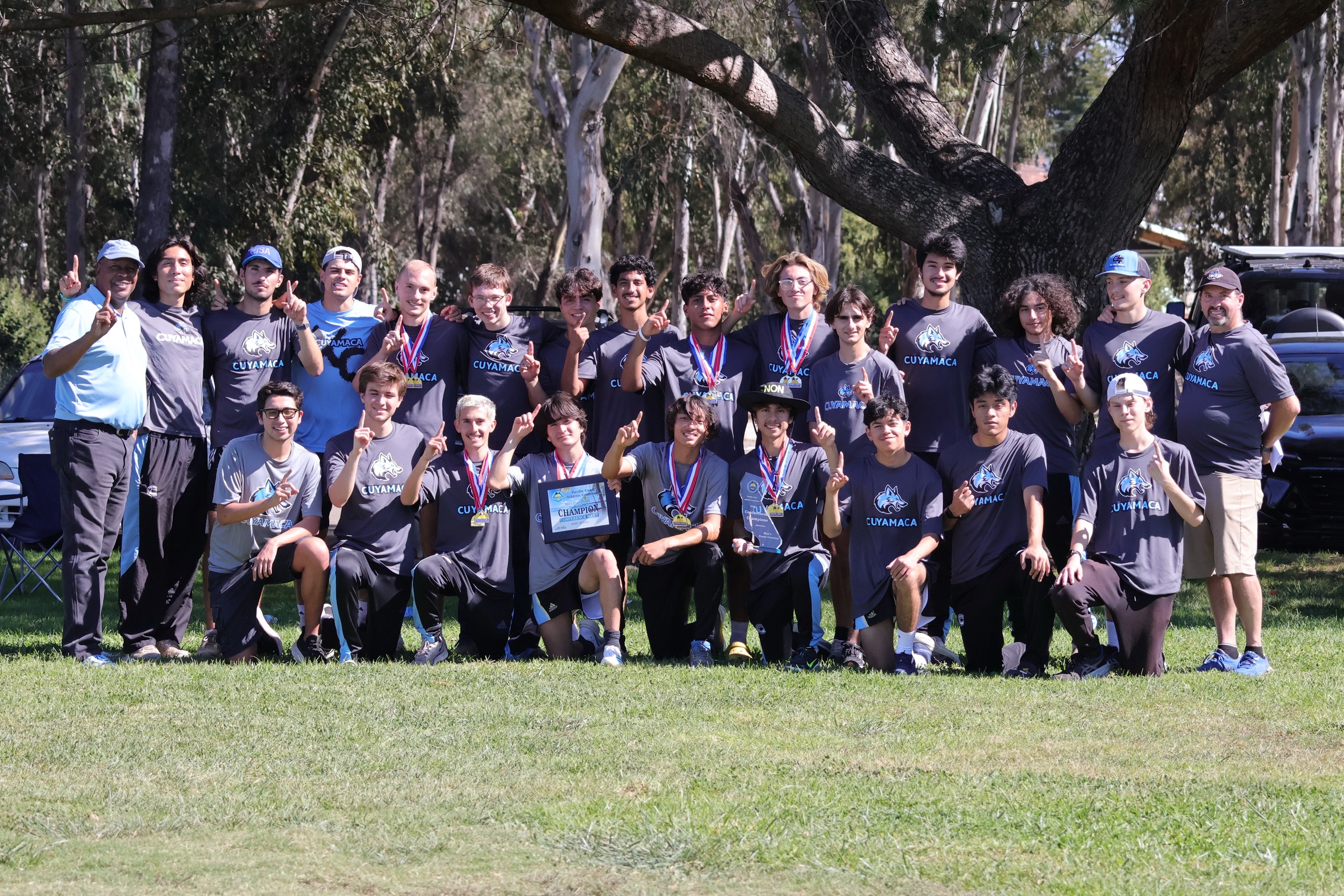 Cuyamaca Men&rsquo;s Cross Country Wins Historic PCAC Championship at Harry Griffen Park
